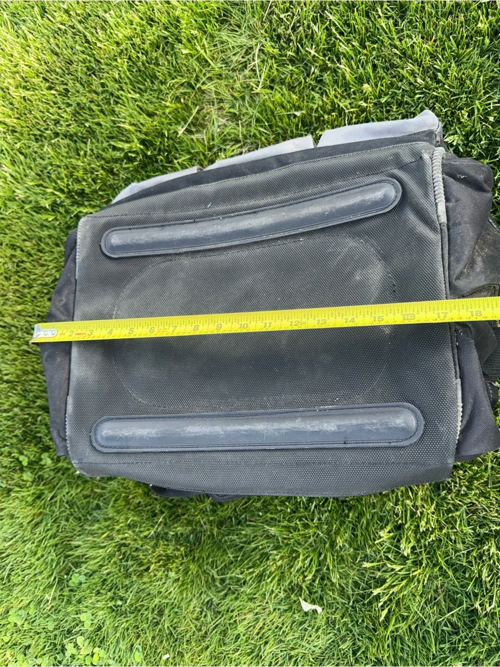 AWP HP Heavy Duty Tool Bag Electrician Contractor Work Tote 18” Black Yellow